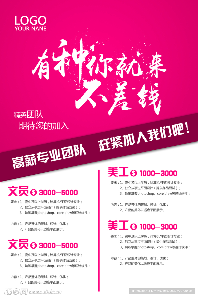 招聘海报