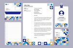 马赛克图案VI模板