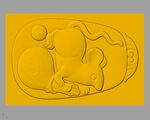 CAD浮雕装饰画3D模型