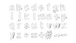玻璃效果字母