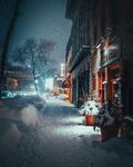 雪中街道