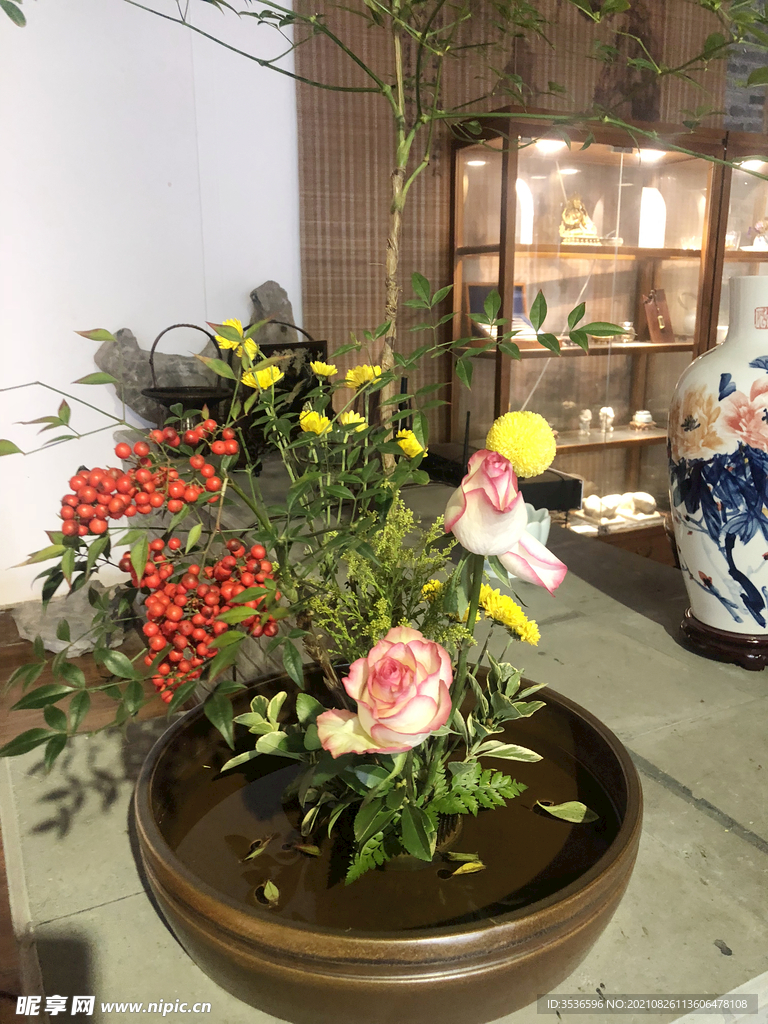 插花