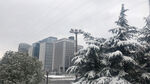 城市雪景