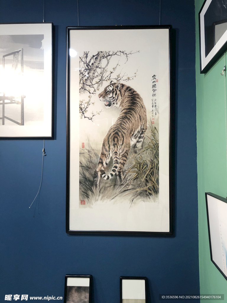 老虎国画