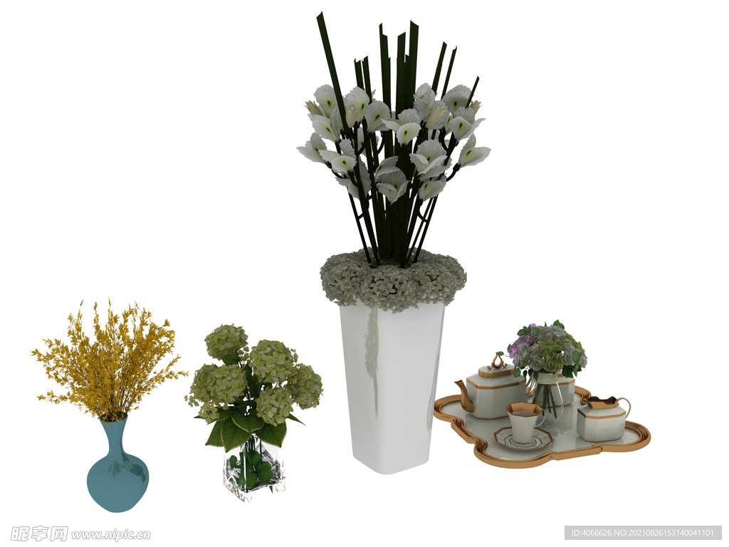花瓶组合3d模型