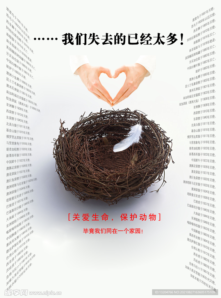 保护动物公益海报