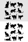 猫剪影