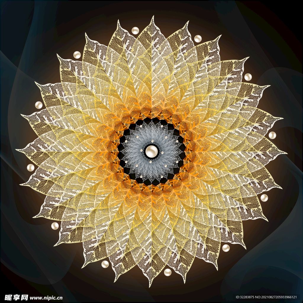 曼陀罗花纹