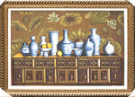 中式静物油画