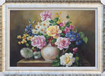 花卉油画 
