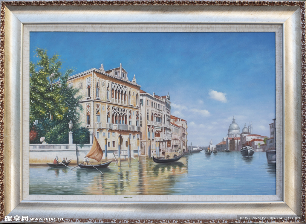 威尼斯水城油画
