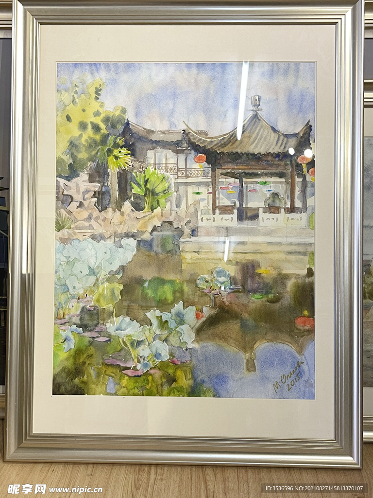 园林水彩画