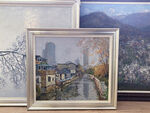 城市风光油画