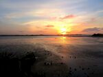 奥克兰海滨夕阳风景