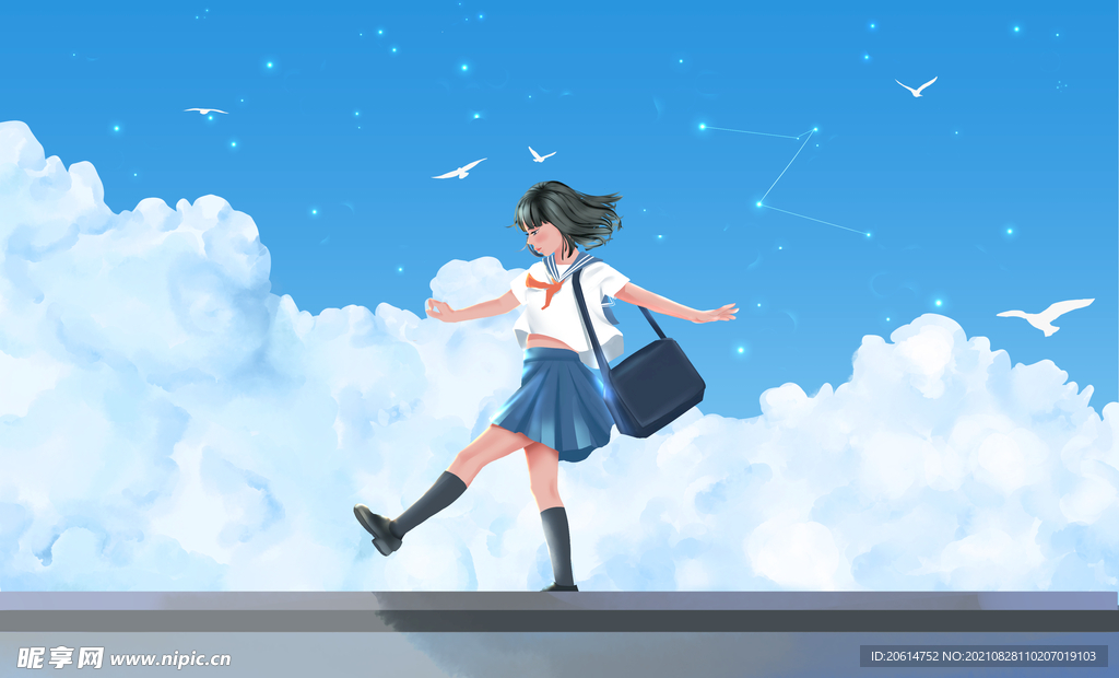 玩耍的女孩