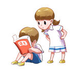 看书的孩子