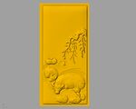  CAD浮雕装饰画3D模型