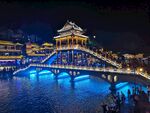 凤凰古城沱江夜景