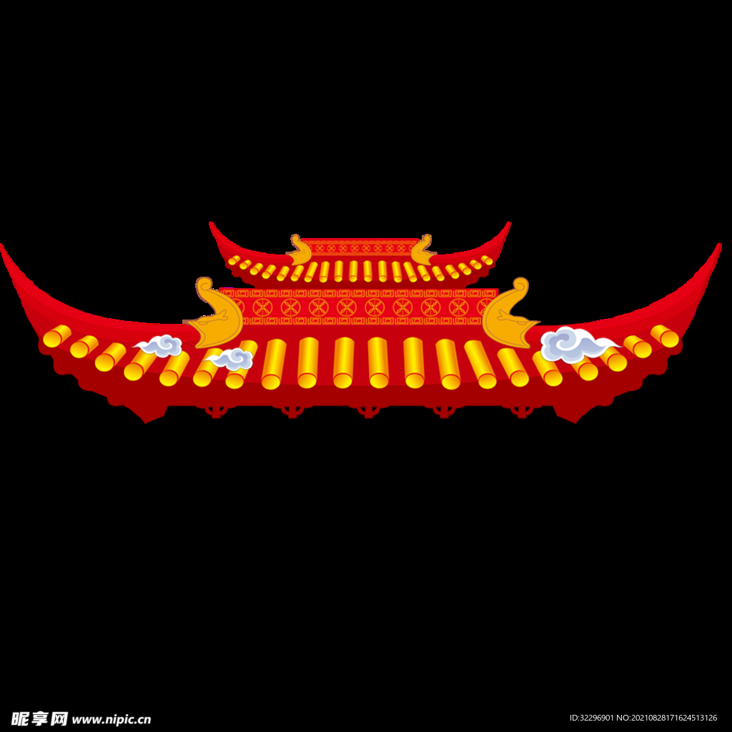 中国风中式边框纹饰案素材
