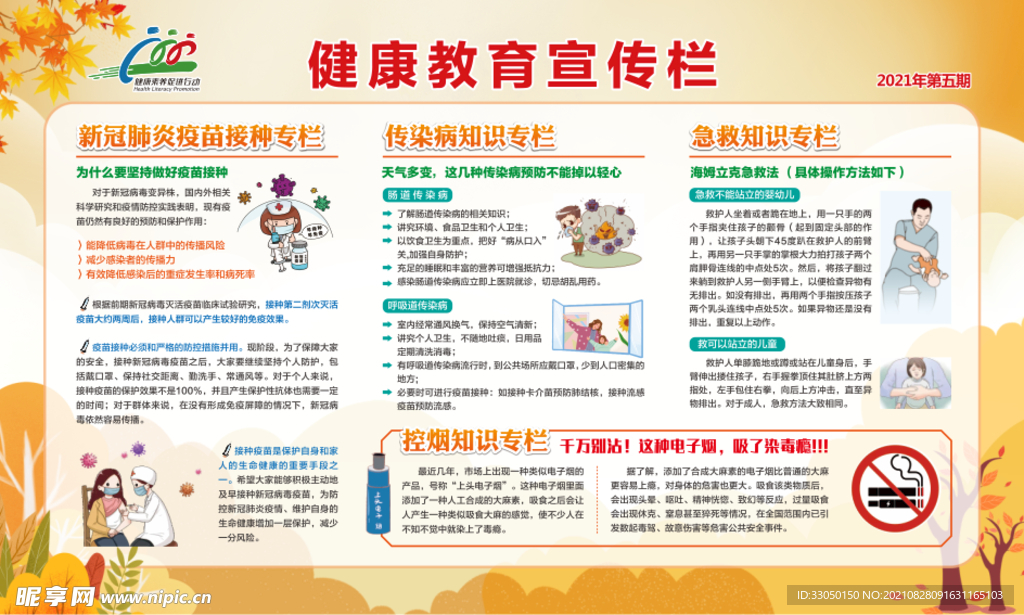 健康教育宣传栏第五期