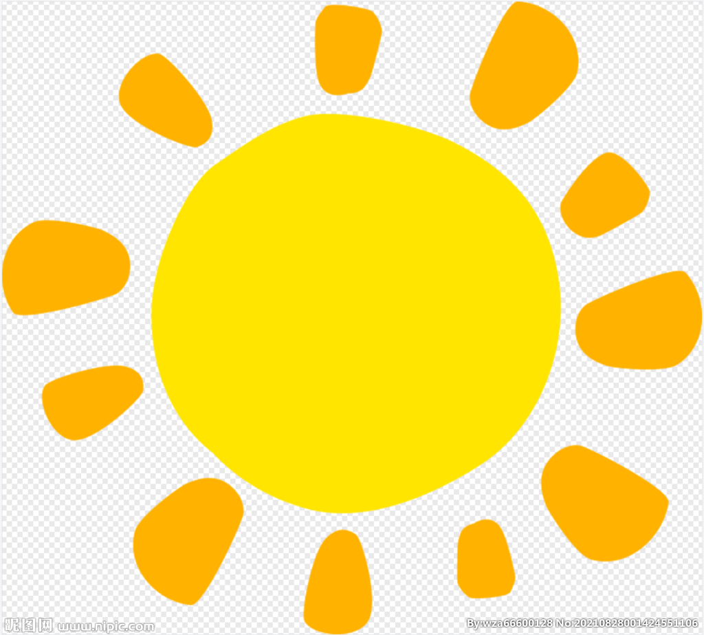 太阳免扣素材