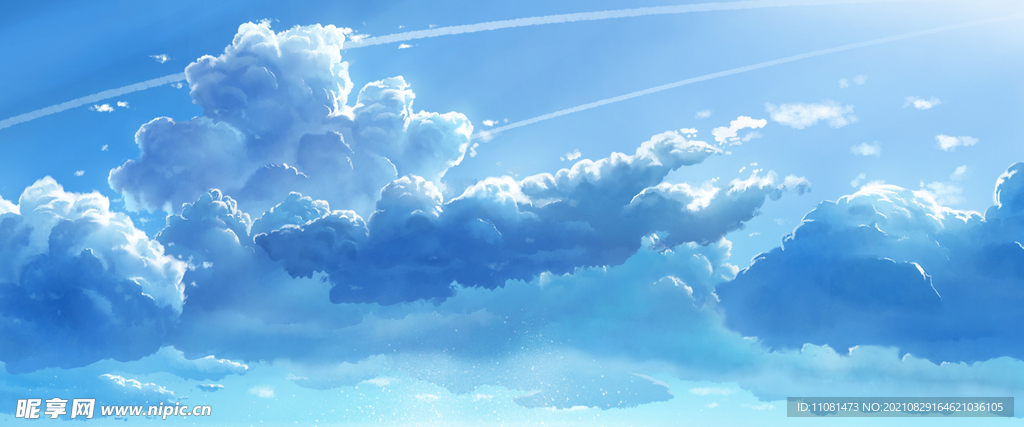 创意手绘天空图片