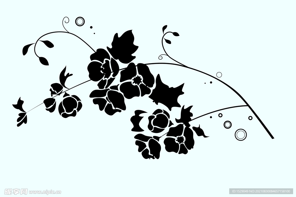 抽象花朵花纹  