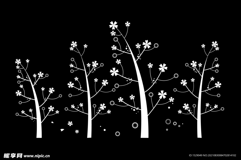 抽象花朵花纹 