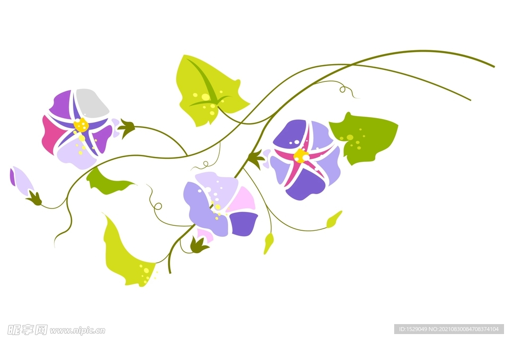 抽象花朵花纹 