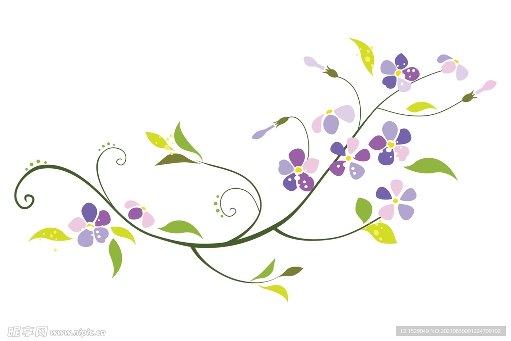 抽象花朵花纹 