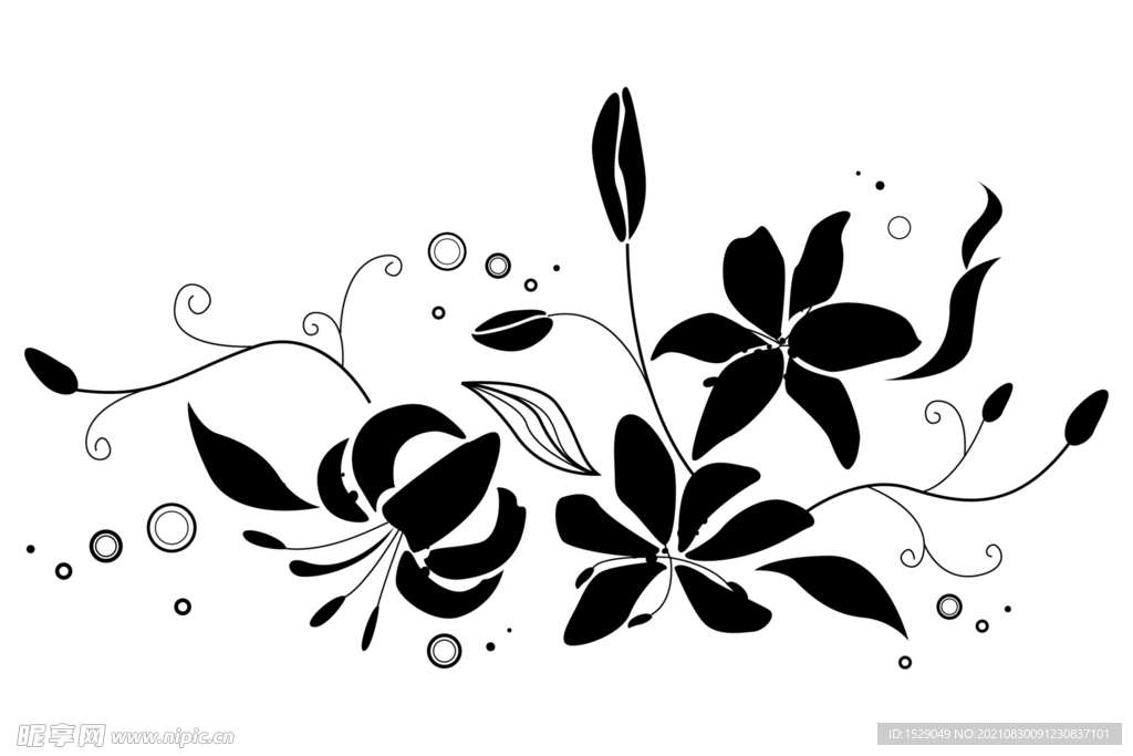 抽象花朵花纹  