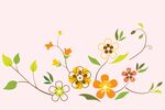 抽象花朵花纹  