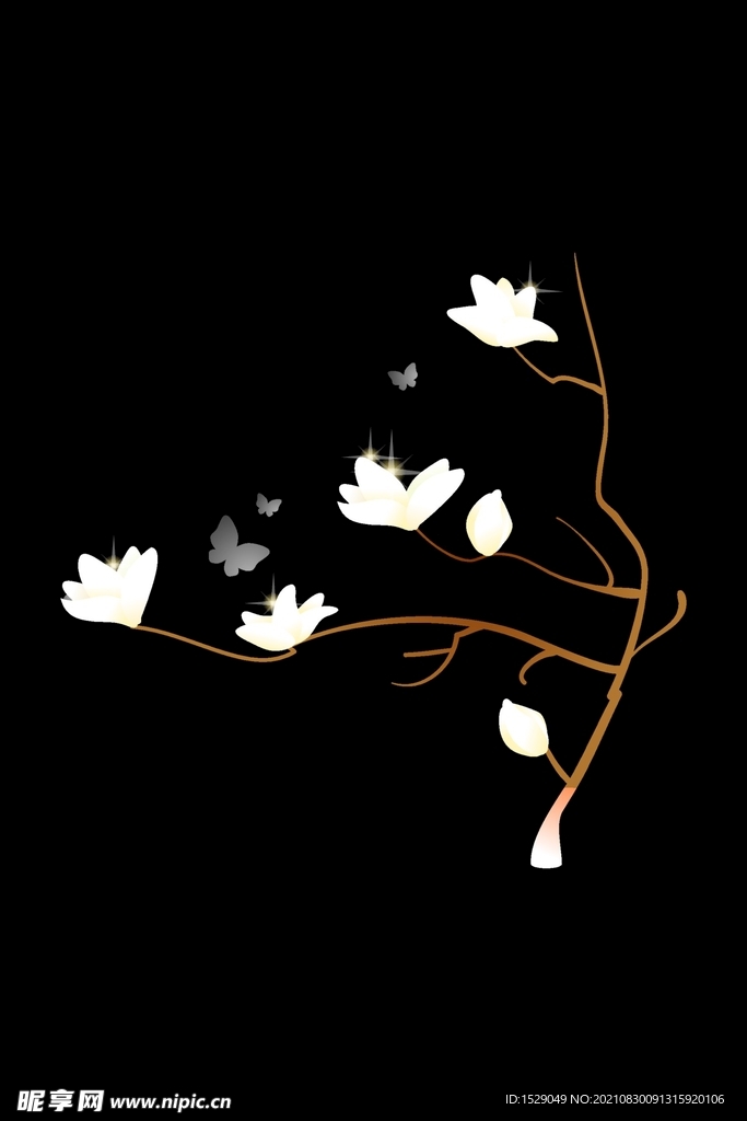 抽象花朵花纹  