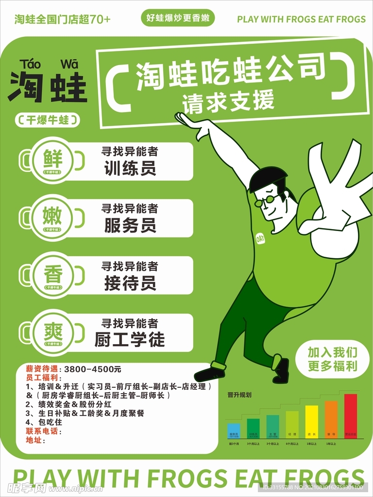 淘蛙 招聘海报