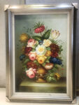鲜花油画