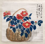 山茶花国画