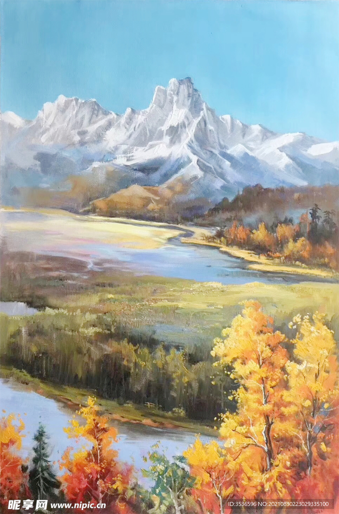 山水油画