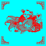 莲年有鱼剪纸