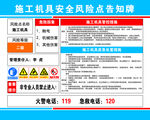 施工机具风险点告知牌