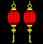 灯笼贴纸