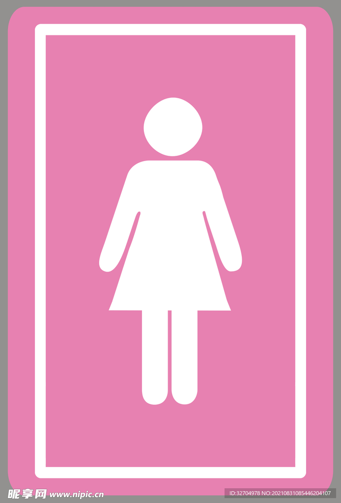 女洗手间标志牌