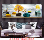 石来运转麋鹿装饰画