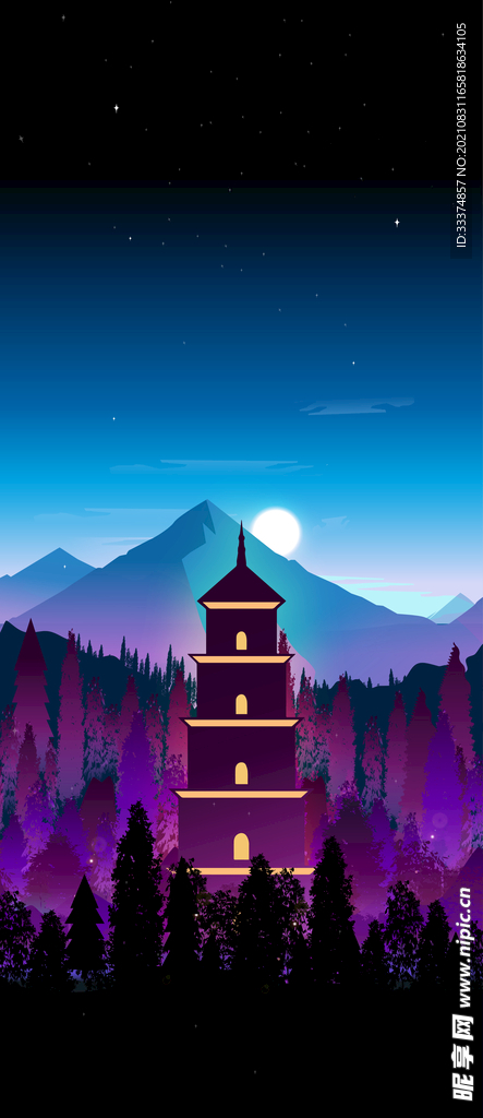 森林插画