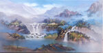 山水风景油画