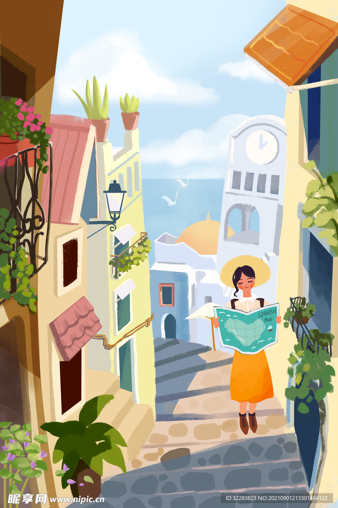 旅游插画