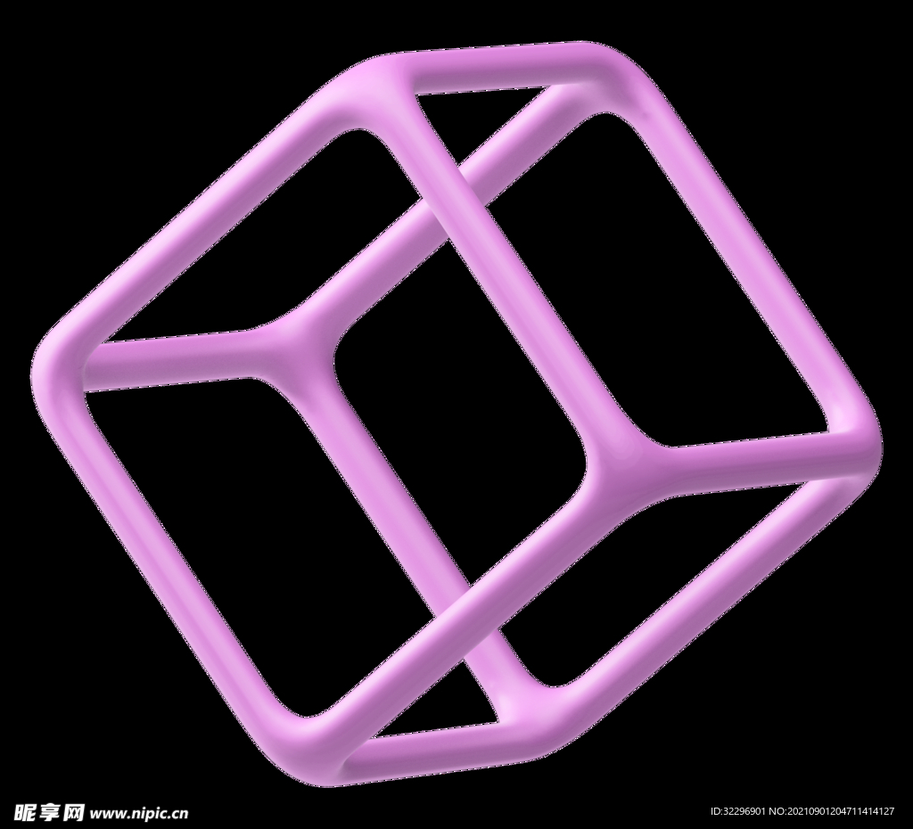 3D图标素材 立体几何图形