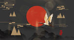 国潮风中国风插画背景