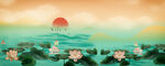 国潮风中国风插画背景