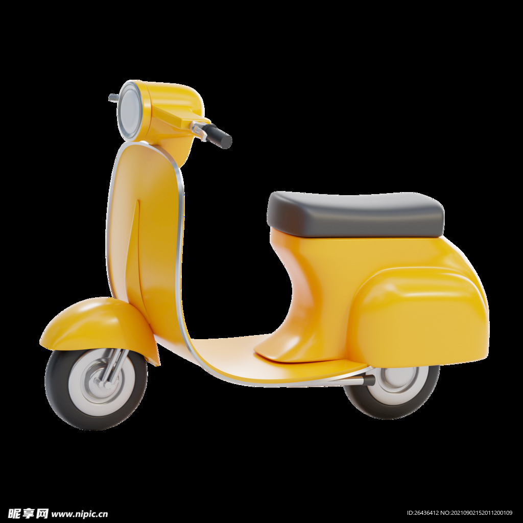 c4d卡通3d电动车