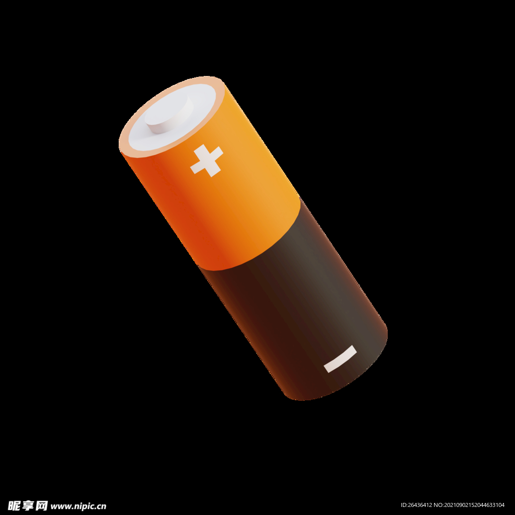 c4d卡通3d电池